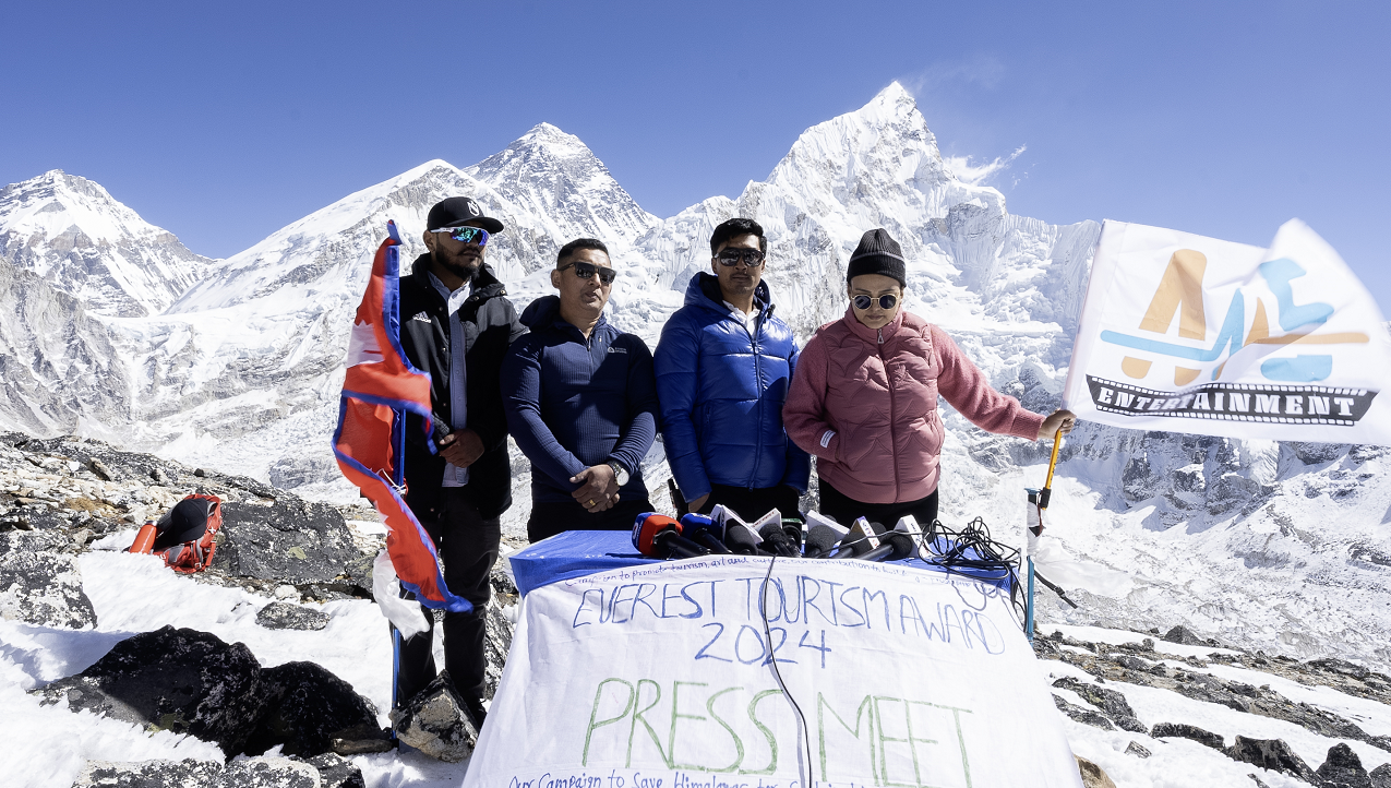 कालापत्थर (५,६५३ मिटर उचाइ)मा पत्रकार सम्मेलन ‘एभरेष्ट टुरिजम अवार्ड, २०२४’ आयोजना हुने