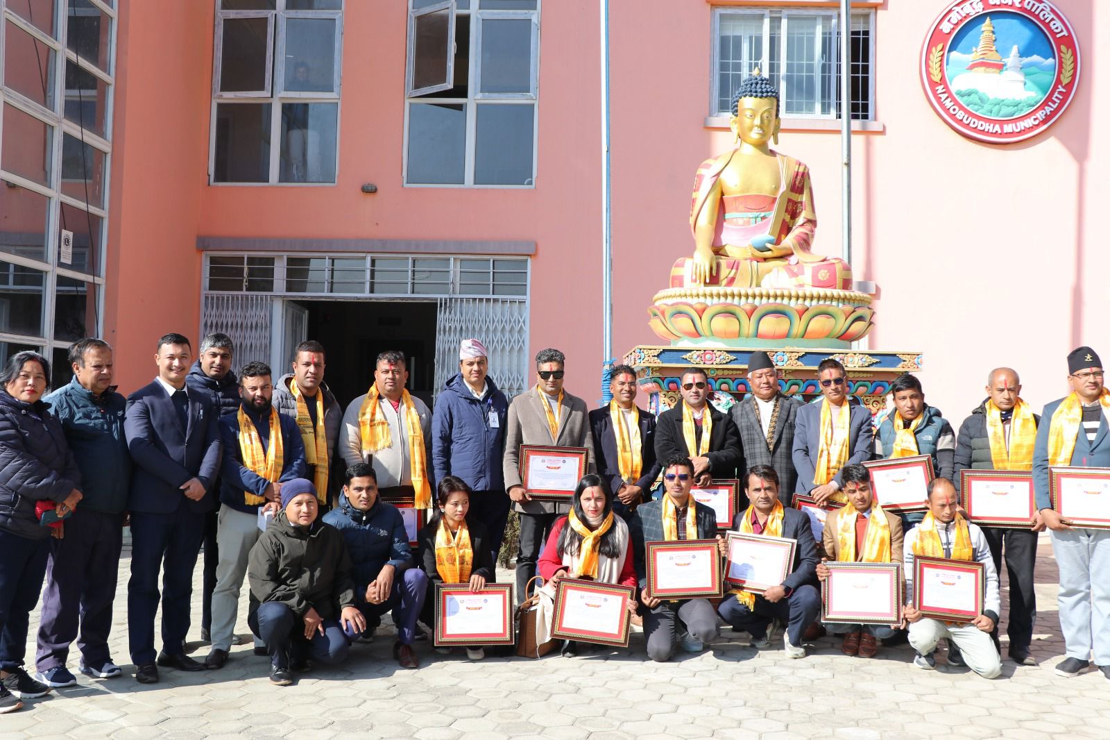 पत्रकारलाइ नमोबुद्धको सम्मान