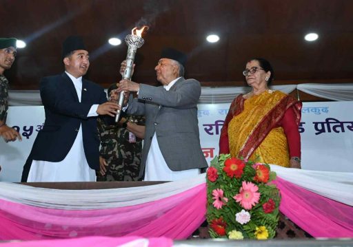 खेलाडी उत्पादनको प्रमुख र प्रारम्भिक जग भनेकै गाउँ र विद्यालय हुन : राष्ट्रपति पौडेल