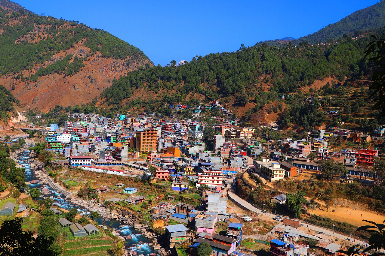 बुर्तिबाङलाई नयाँ सहर बनाउने कार्य सुस्त गतिमा