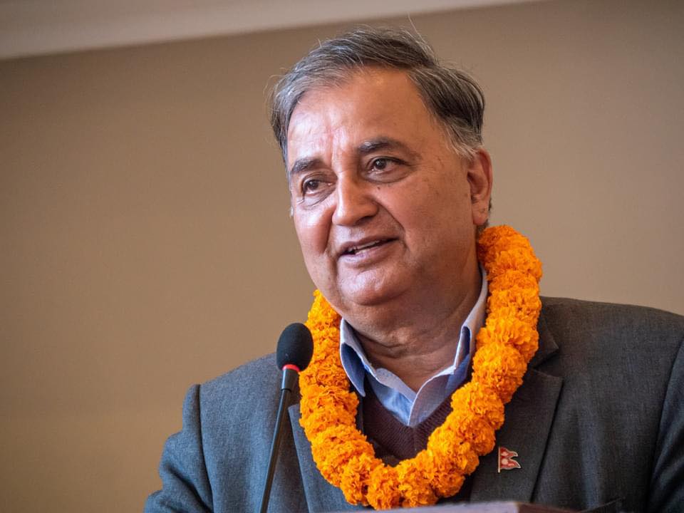 वरिष्ठ उपाध्यक्ष पोखरेललाई एमालको कार्यवाहक अध्यक्षको जिम्मेवारी