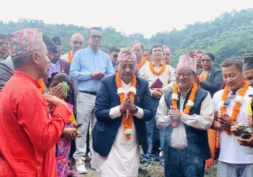एडिबीको सहयोगमा बन्ने घट्टेखोला–धम्पुस–खानी गाउँ सडक शिलान्यास