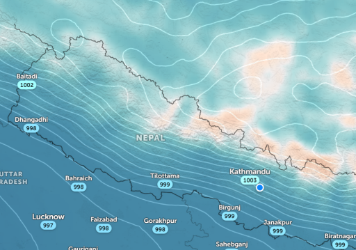 यस्तो छ आजको मौसम पूर्वानुमान
