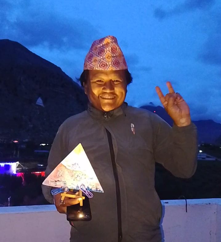 क्यानभासमा पोतियो मुस्ताङको ऋषि गुम्बा