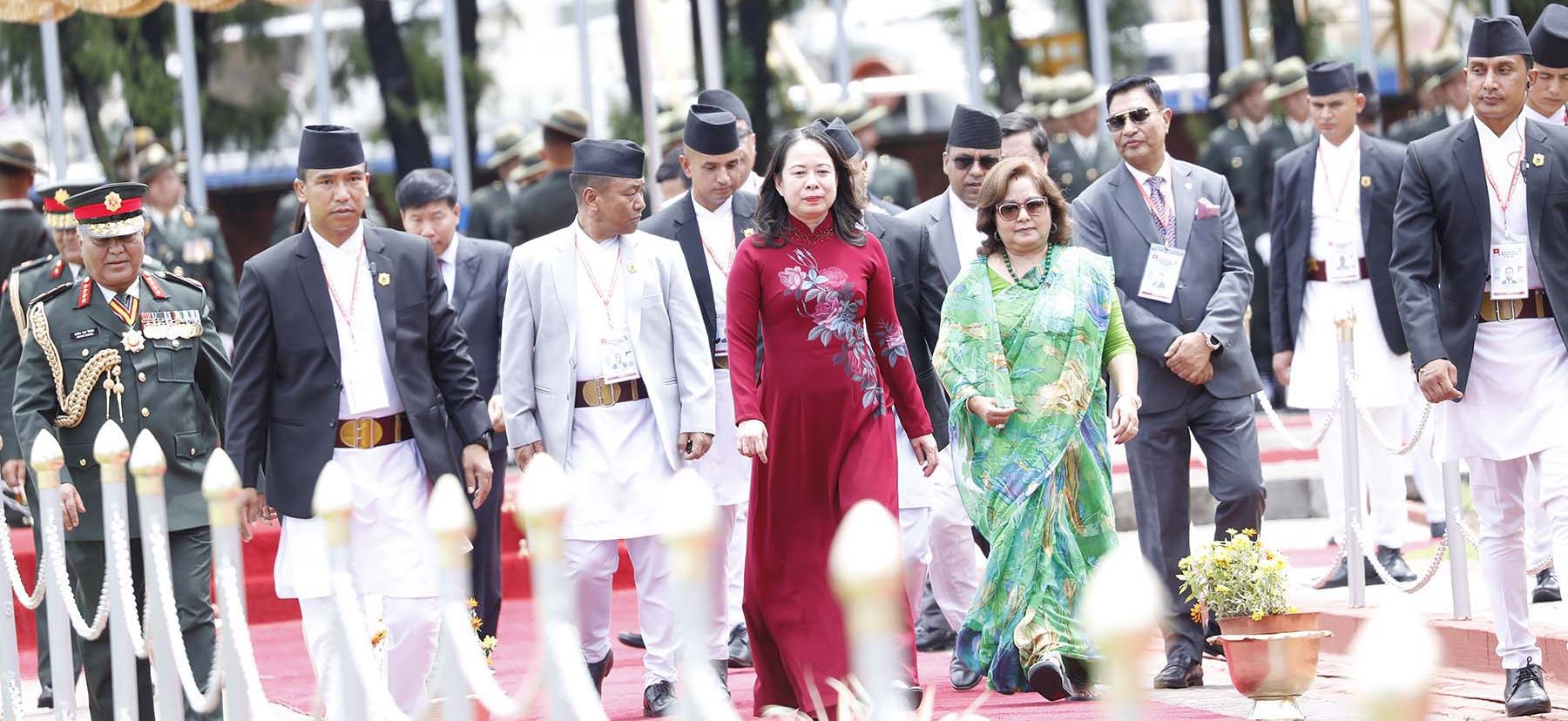 भियतनामका उपराष्ट्रपतिको भ्रमणबाट द्विपक्षीय सम्बन्ध नयाँ उचाइमा पुग्ने विश्वास