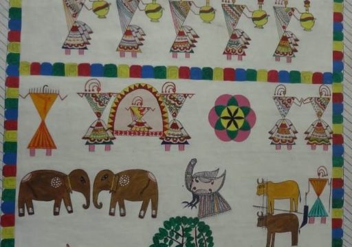 थारू बस्तीमा भित्ताबाट हराउँदैछन् अष्टिम्की चित्रकला
