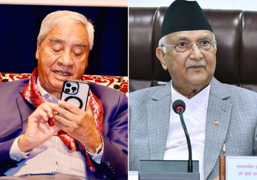 मन्त्रिपरिषद बैठक चलिरहँदा ओलीलाई देउवाको फोन