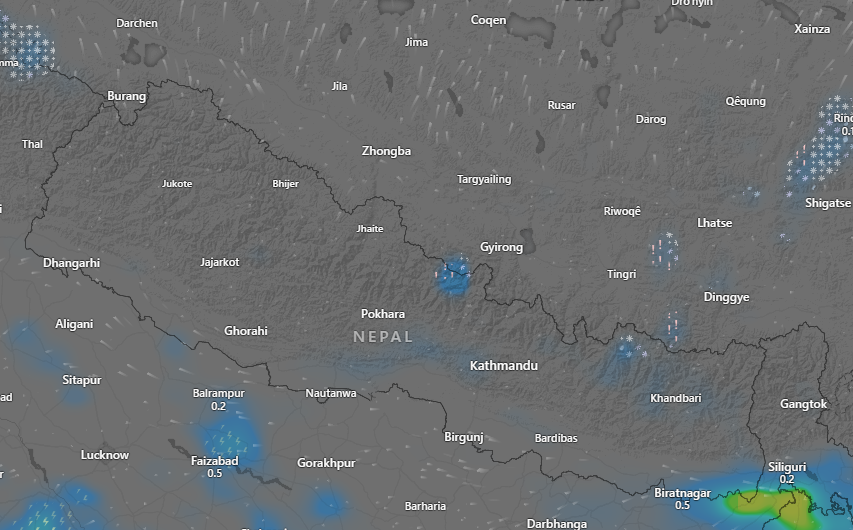 आज कोशी, लुम्बिनी, कर्णाली र सुदूरपश्चिम प्रदेशमा वर्षाको सम्भावना