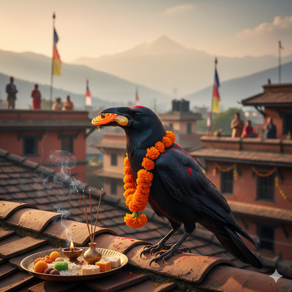 कार्तिक कृष्ण त्रयोदशीः आज काग तिहार मनाइँदै