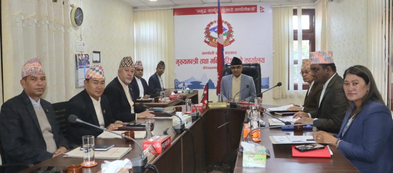 कर्णाली मन्त्रिपरिषद् बैठकः सहिद स्मृति तथा जीवन निर्वाह भत्ता दिने निर्णय