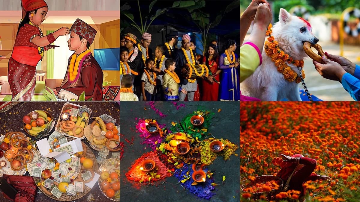 उज्यालोको पर्व तिहार अर्थात् यम पञ्चक आजदेखि सुरु