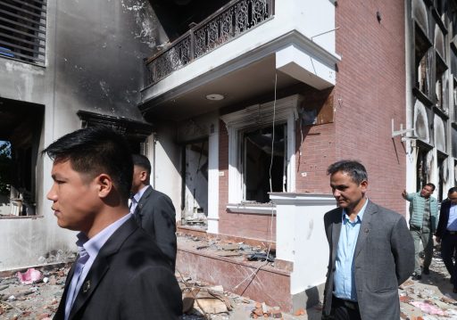 गृहमन्त्रीद्वारा पूर्व राष्ट्रपति भण्डारीको घरको अवलोकन