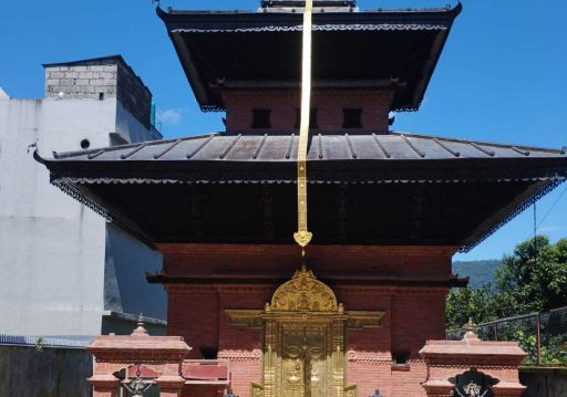 पोखरामा बन्यो भैरव मन्दिर