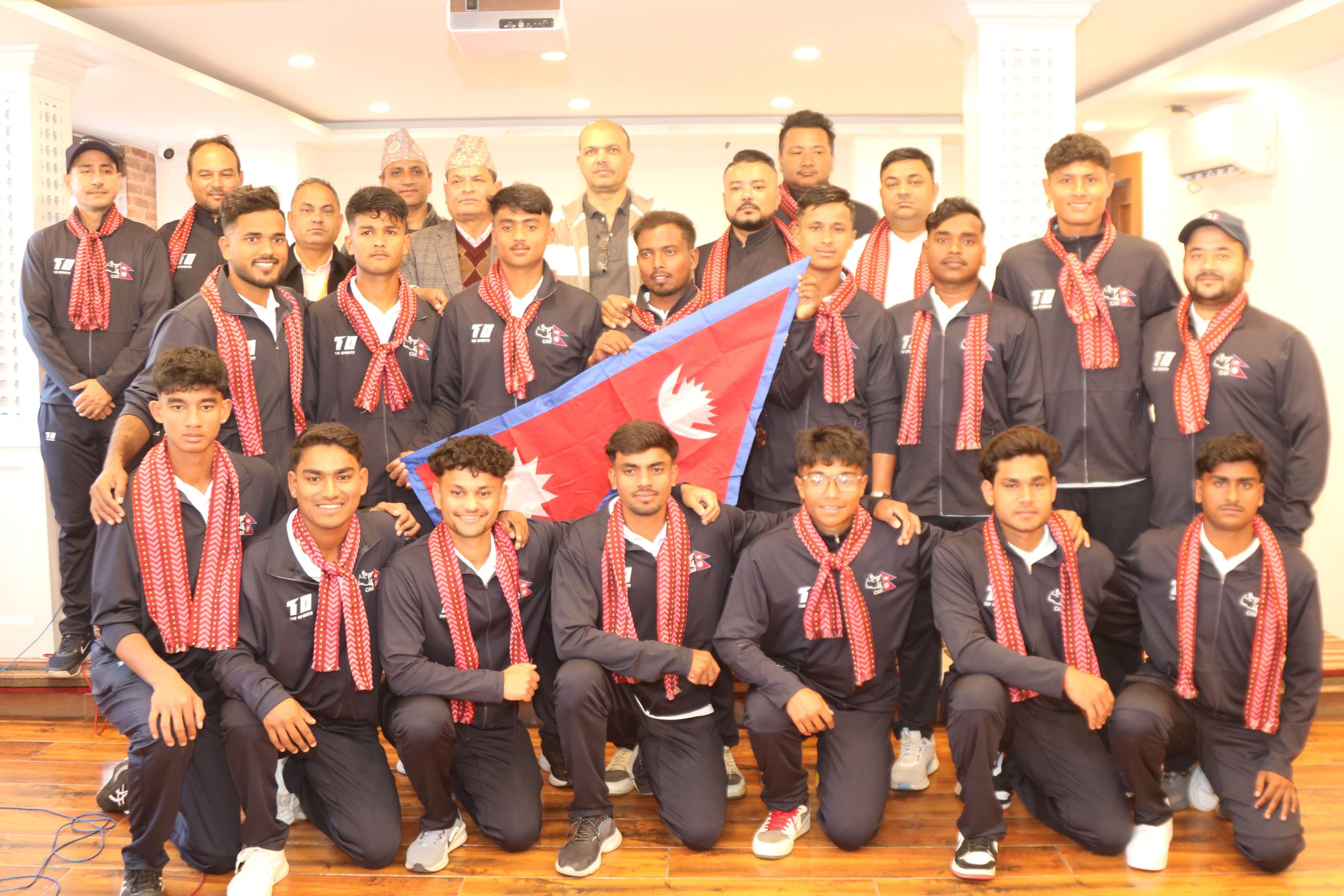 एसिसी यु–१९ प्रिमियर कप खेल्ने नेपाली यु–१९ राष्ट्रिय क्रिकेट टोलीको बिदाइ