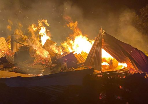 तेम्बा बजारमा आगलागी हुँदा एक करोड १८ लाखभन्दा बढी क्षति