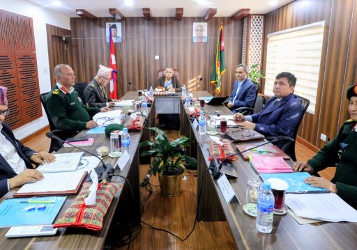 सिंहदरबारमा राष्ट्रिय सुरक्षा परिषद्को बैठक