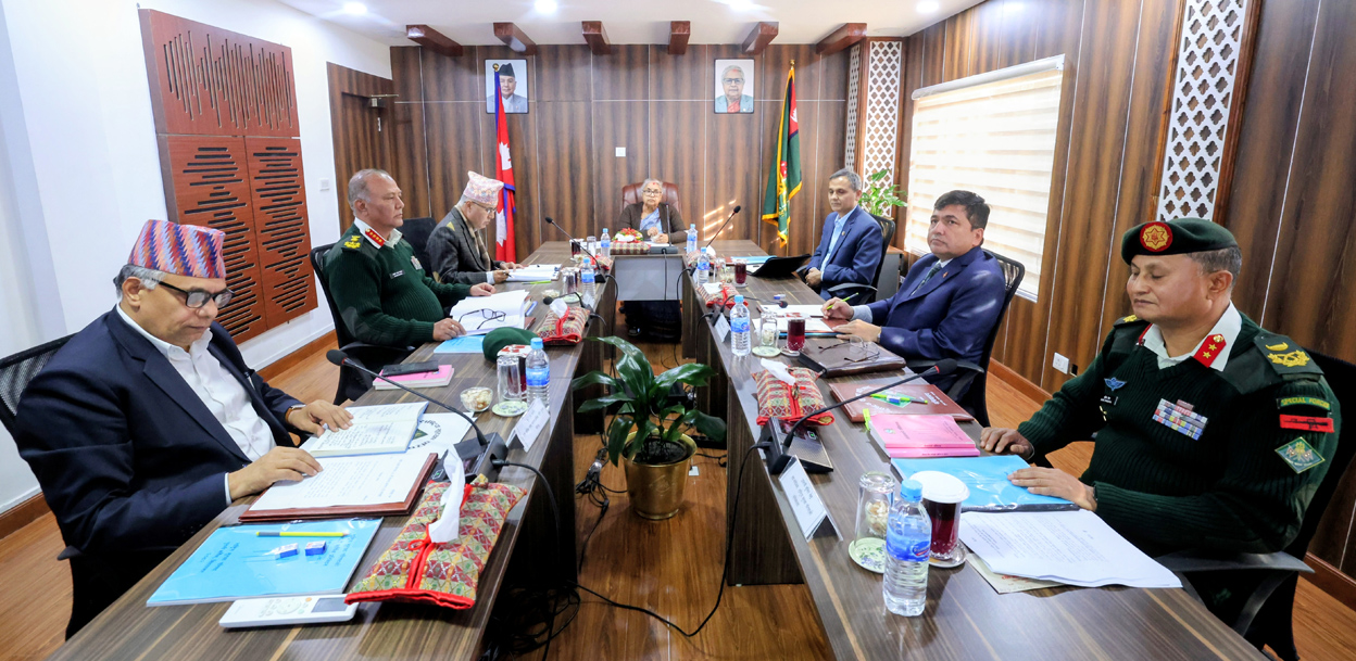 सिंहदरबारमा राष्ट्रिय सुरक्षा परिषद्को बैठक