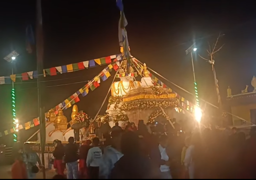 ऐतिहासिक नमोबुद्ध जात्रामा बिहानैबाट तिर्थालुहरुकाे भीड