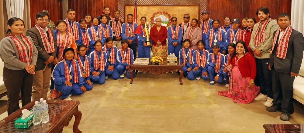 दृष्टिविहीन महिला टी–२० विश्वकपमा उपविजेता टोलीलाई प्रधानमन्त्री कार्कीको बधाई