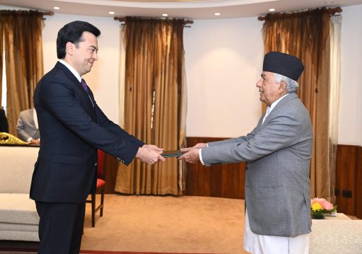 राष्ट्रपतिसमक्ष पाँच देशका राजदूतको ओहोदाको प्रमाणपत्र पेस