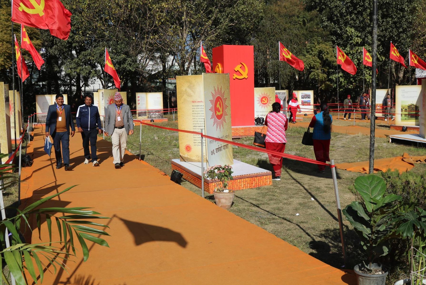 एमाले महाधिवेशनस्थलः साजसज्जाले चिटिक्क, प्रविधिको उच्चतम प्रयोग