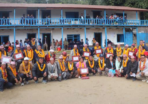 नागीका ८० वर्षमाथिका ३० ज्येष्ठ नागरिक सम्मानित