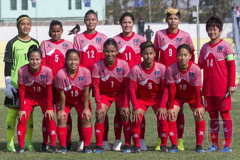 त्रिदेशीय अन्तरराष्ट्रिय मैत्रिपूर्ण महिला फुटबल प्रतियोगितामा नेपाल र चिनियाँ ताइपेइबीच प्रतिस्पर्धा हुँदै